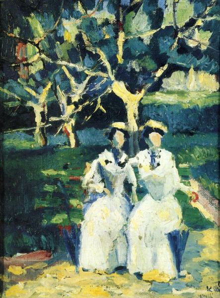 Two Women in a Gardenr